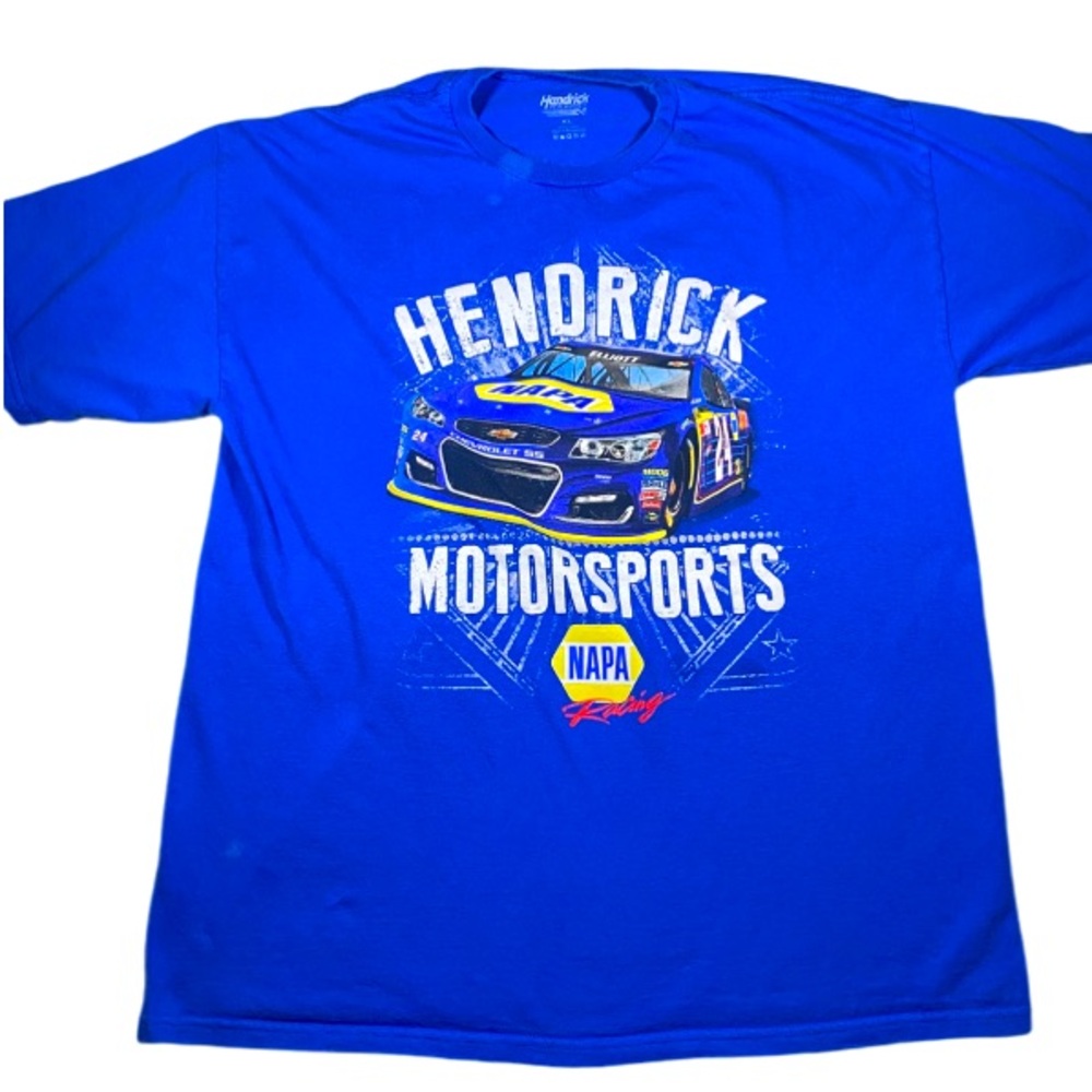Chase Elliott T-Shirt Mens XL NASCAR Blue Hendrick Motorsports Short Sleeve Crew